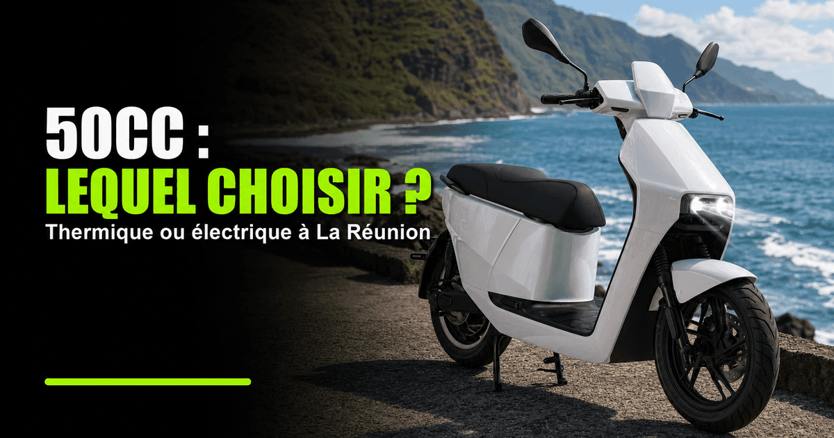 Scooter 50cc à La Réunion : thermique ou électrique, lequel choisir en 2026 ?